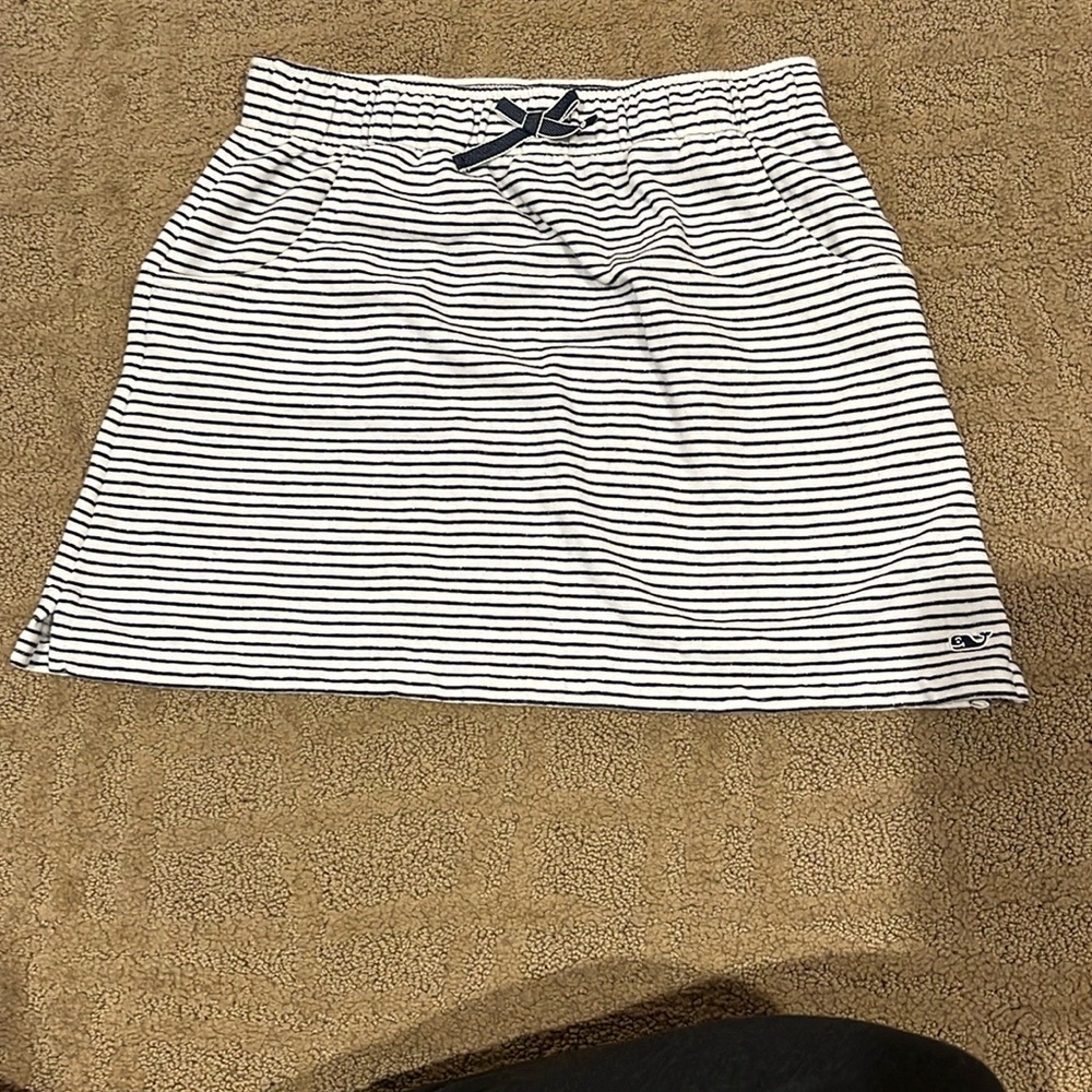 Vineyard Vines Striped Black and White Women's Skirt